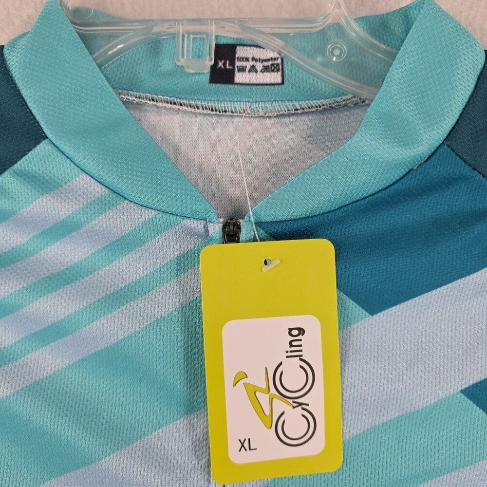 Cycling CyCling Jersey Jacket Women's XL Long Sleeve Full Zip Green NWT - Picture 3 of 6